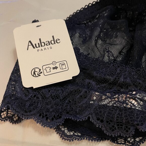 AUBADE Danse Des Sens Underwire Bra in Evening Blue Size 32B Brand New in Box - Picture 6 of 13